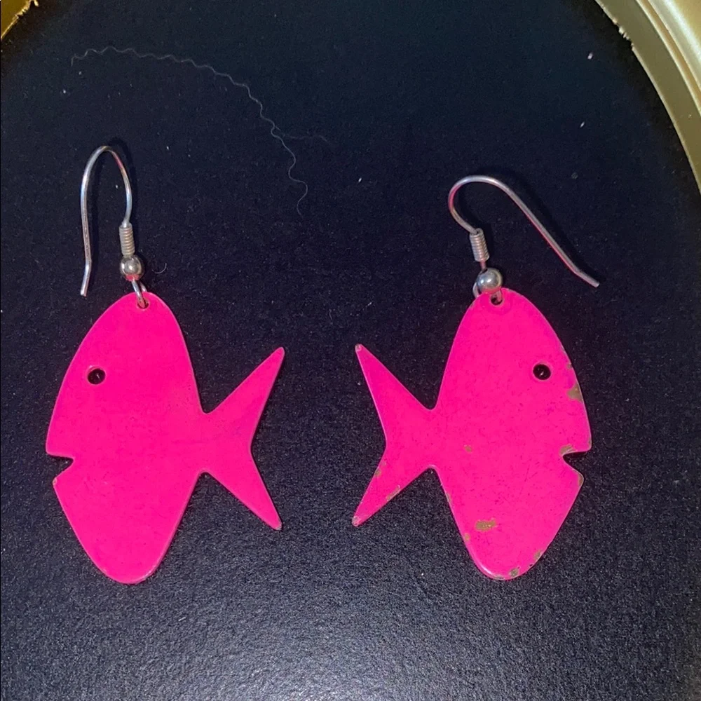 Vibrant Fish-Shaped Earrings